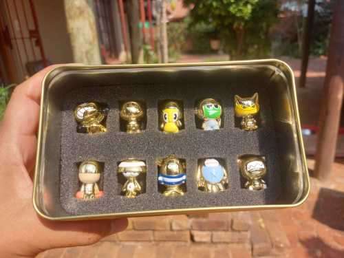 GOGOS PART 1 CRAZY BONES 2010 GOLD SERIES LIMITED EDITION SET OF 10 CHARACTERS