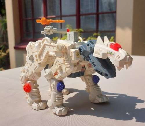 RARE 1996 MULTIMAC MECH MAC SPACE LION MECHANICAL TOY WORKING!