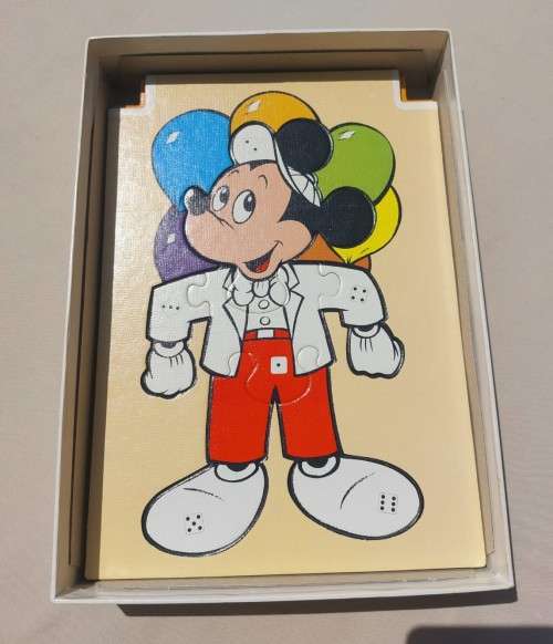 GREAT OLD 1984 WALT DISNEY MICKEY MOUSE JUMBOLINO PUZZLE DICE GAME
