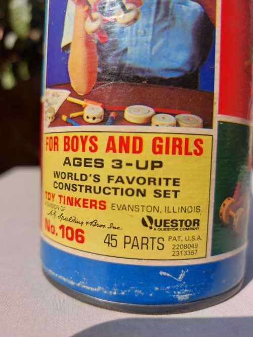 VINTAGE 1960S TINKERTOY  NO 106 AND NO 116 BUILDING SETS