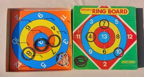 CLASSIC GAME A VINTAGE RING BOARD SPEARS GAME