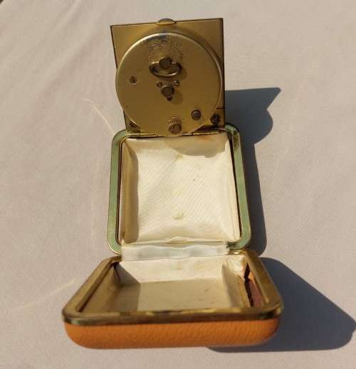 WORKING EUROPA GERMANY 1950S MECHANICAL WIND-UP ALARM CLOCK 2 JEWELS