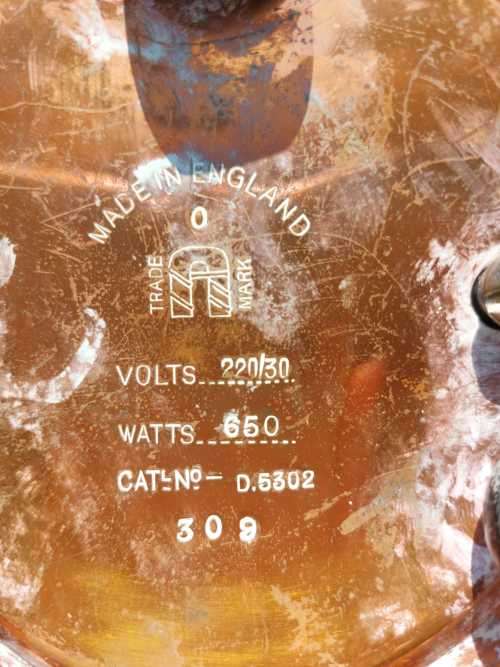 ANTIQUE (PRE 1920S) HORSESHOE BRAND BRITISH ELECTRIC COPPER KETTLE  VERY EARLY MODEL WITH ELEMENT I