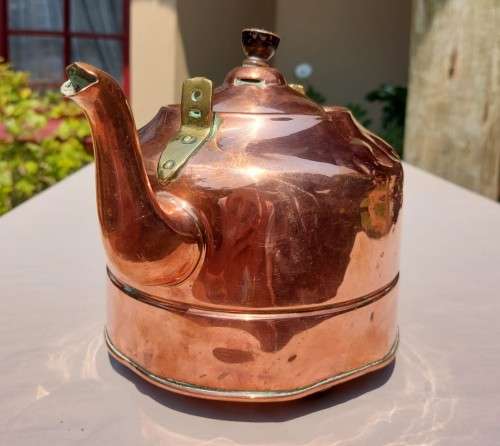 ANTIQUE (PRE 1920S) HORSESHOE BRAND BRITISH ELECTRIC COPPER KETTLE  VERY EARLY MODEL WITH ELEMENT I