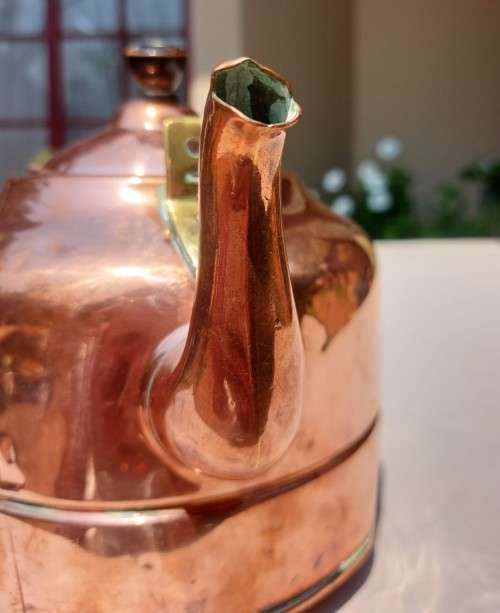 ANTIQUE (PRE 1920S) HORSESHOE BRAND BRITISH ELECTRIC COPPER KETTLE  VERY EARLY MODEL WITH ELEMENT I