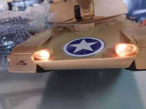 AWESOME 50CM LONG 1993 TOY STATE INDUSTRIAL US ARMY TANK LIGHTS SOUND MOVES SHAKES