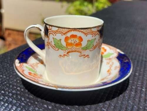 HAND PAINTED! FAMOUS HAMPTON PATTERN ALFRED MEAKIN ENGLAND 1930S GLAZED EARTHENWARE 15 PIECE TEASET