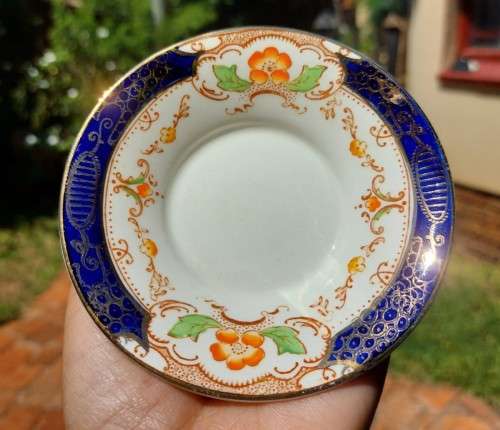 HAND PAINTED! FAMOUS HAMPTON PATTERN ALFRED MEAKIN ENGLAND 1930S GLAZED EARTHENWARE 15 PIECE TEASET