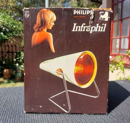 VINTAGE PHILIPS INFRAPHIL HP3609 PAIN RELIEF HEAT LAMP WORKING
