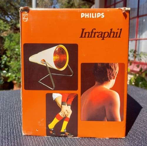 VINTAGE PHILIPS INFRAPHIL HP3609 PAIN RELIEF HEAT LAMP WORKING