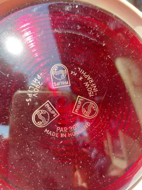 VINTAGE PHILIPS INFRAPHIL HP3609 PAIN RELIEF HEAT LAMP WORKING