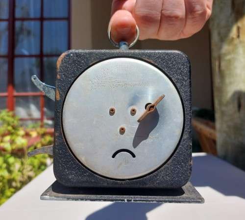 SMITHS ENGLISH CLOCK SYSTEMS MECHANICAL COUNT-DOWN TIMER CIRCA 1944-1966 WORKING!