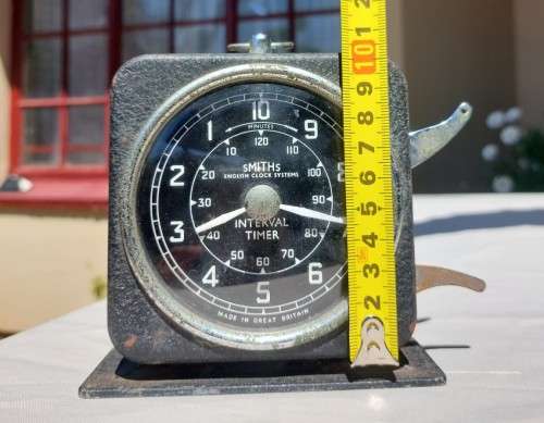 SMITHS ENGLISH CLOCK SYSTEMS MECHANICAL COUNT-DOWN TIMER CIRCA 1944-1966 WORKING!