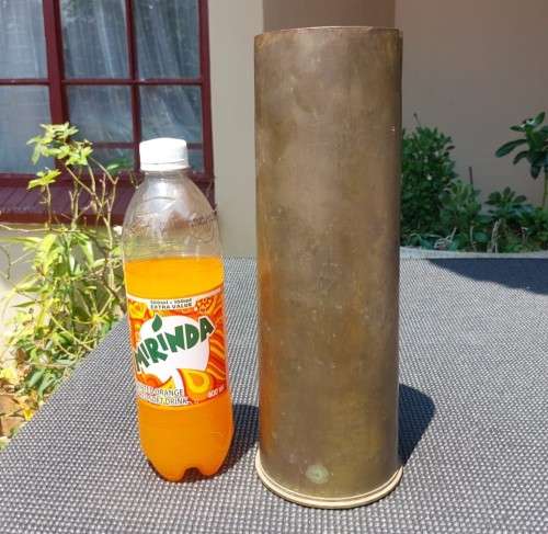 AWESOME WW2 1939 DATED 25 POUNDER (25 PR CAL 87,6MM) FIELD ARTILLERY GUN HEAVY BRASS SHELL CASING