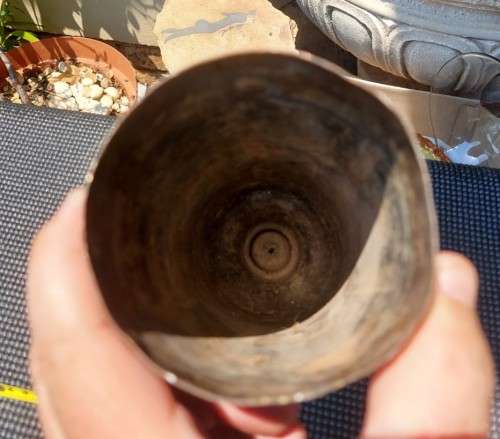 AWESOME WW2 1939 DATED 25 POUNDER (25 PR CAL 87,6MM) FIELD ARTILLERY GUN HEAVY BRASS SHELL CASING
