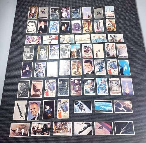 COLLECTABLE SET OF 62 DANISH DANDY GUM 1969 MOON LANDING CARDS