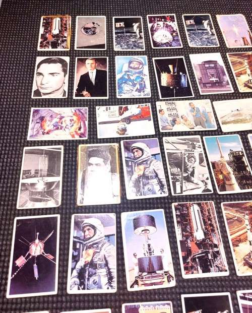 COLLECTABLE SET OF 62 DANISH DANDY GUM 1969 MOON LANDING CARDS