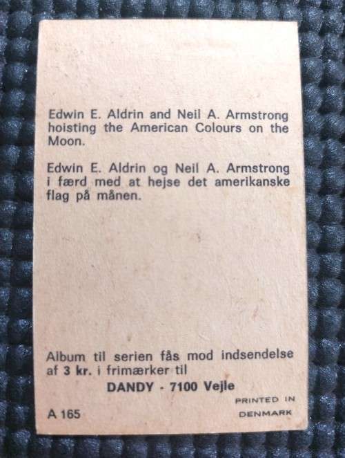 COLLECTABLE SET OF 62 DANISH DANDY GUM 1969 MOON LANDING CARDS