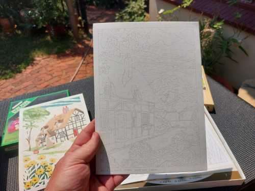 TWO PARTLY COMPLETED VINTAGE GAMES: ART MASTER PAINT BY NUMBERS AND POM POM RASCALS