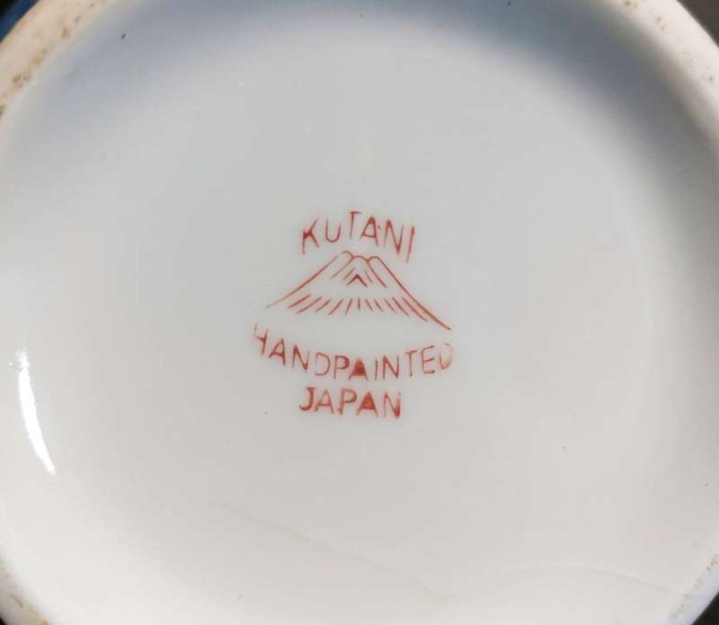 RARE POST WW2 ERA 11 PIECE JAPANESE DRAGONWARE MORIAGE HAND PAINTED PORCELAIN TEASET
