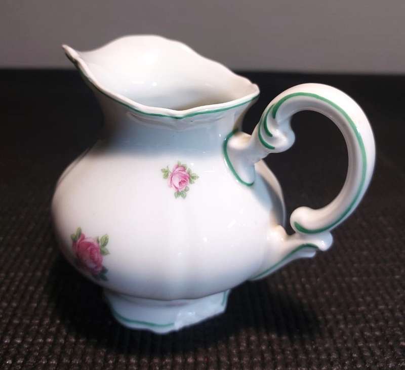 VERY RARE WW2 ERA HUTSCHENREUTHER HOHENBURG 1944 MARK 22 PIECE INGEBORG PINK ROSE PATTERN TEASET