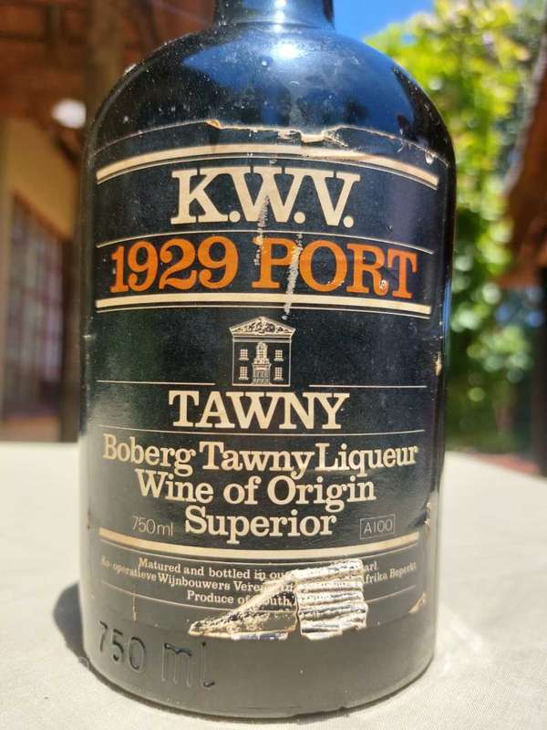 KWV 1929 BOBERG TAWNY PORT LIQUEUR ALMOST A 100 YEARS OLD!