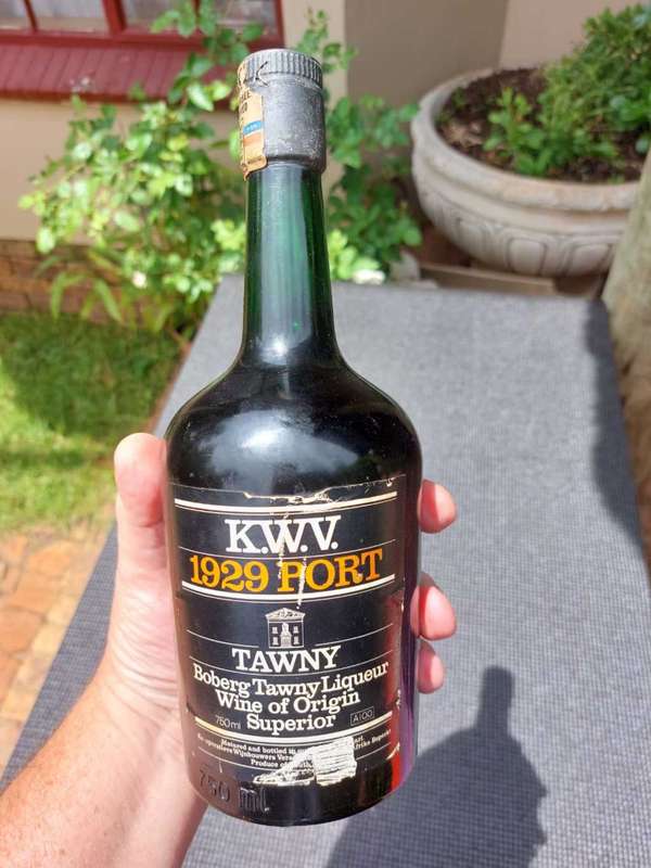 KWV 1929 BOBERG TAWNY PORT LIQUEUR ALMOST A 100 YEARS OLD!