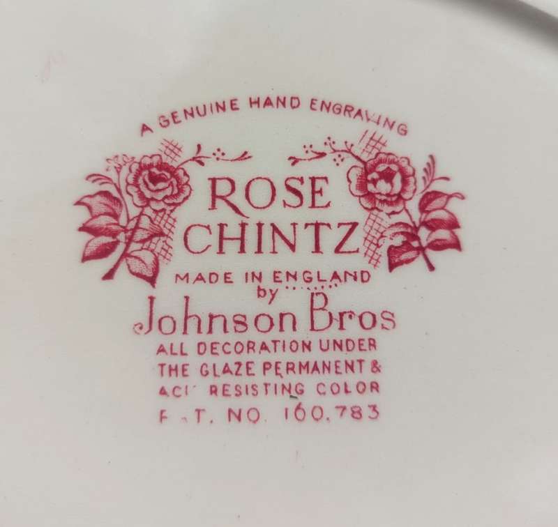 EXQUISITE ROSE CHINTZ HAND PAINTED 1950S JOHNSON BROTHERS ENGLAND 25x30CM OVAL SERVING PLATTER