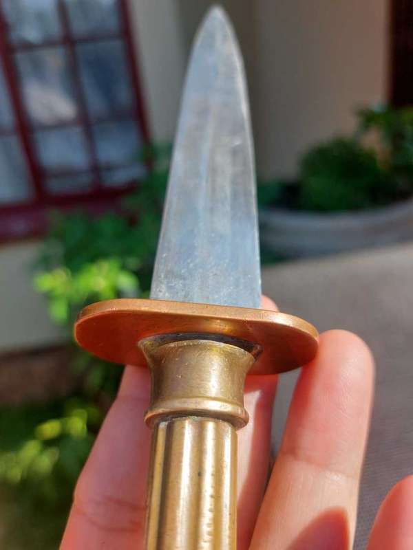 WW2 GERMAN NAVY DIVERS KNIFE VINTAGE REPLICA BRASS COPPER AND STEEL