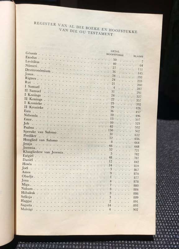 GOOD HARD COVER 1953 AFRIKAANSE FAMILIEBYBEL PRINTED BY JH DE BUSSY HOLLAND