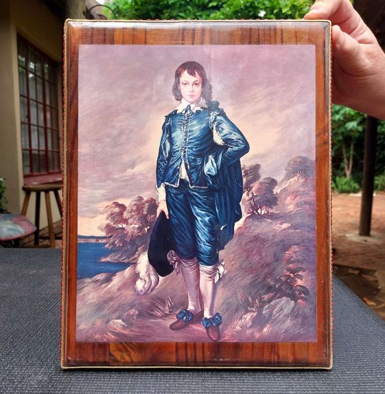 THE BLUE BOY (MASTER JONATHAN BUTTALL) VINTAGE FRAMED PRINT THOMAS GAINSBOROUGH 1770 PAINTING