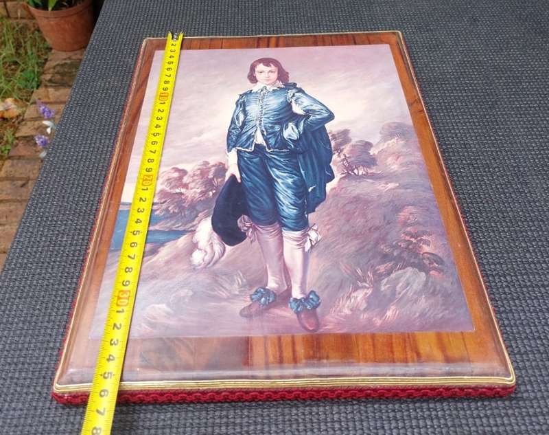 THE BLUE BOY (MASTER JONATHAN BUTTALL) VINTAGE FRAMED PRINT THOMAS GAINSBOROUGH 1770 PAINTING
