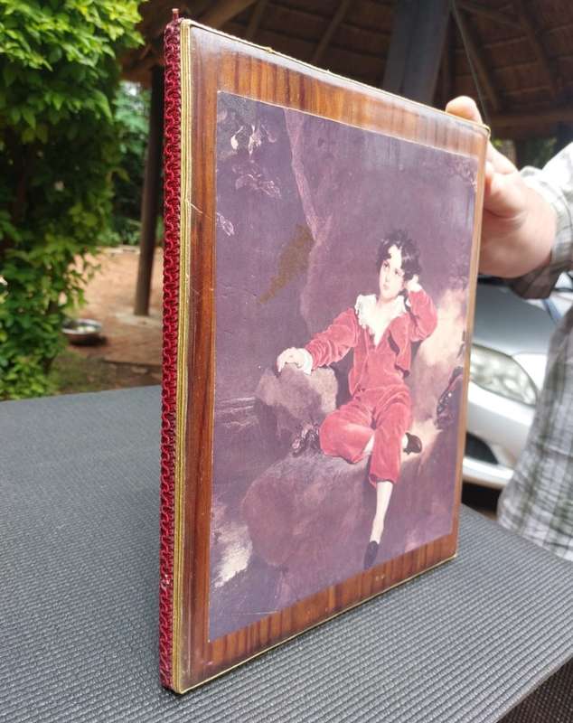 THE RED BOY (MASTER LAMBTON) VINTAGE FRAMED LITHOGRAPH PRINT OF A THOMAS LAWRENCE 1825 PAINTING