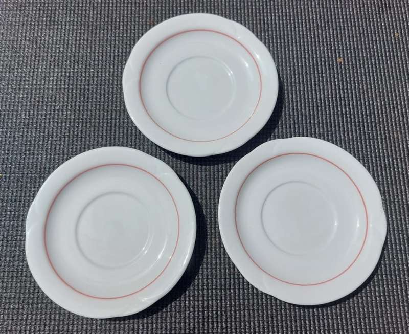 ARZBERG GERMANY 1970S CORSO NIZZA ROSA WERNER BUNCK DESIGN 14 PIECE TEASET