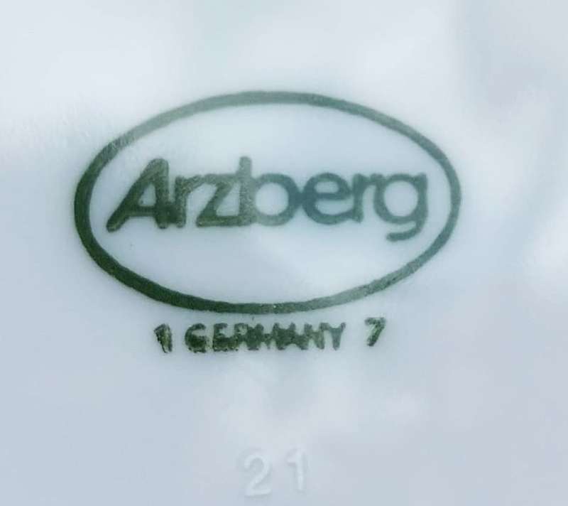 ARZBERG GERMANY 1970S CORSO NIZZA ROSA WERNER BUNCK DESIGN 14 PIECE TEASET