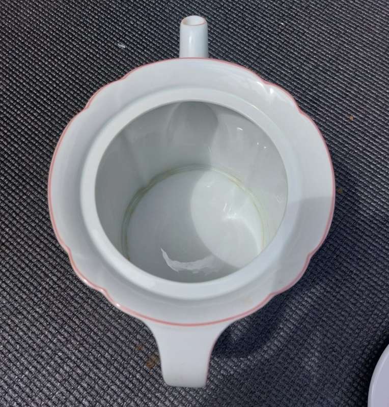 ARZBERG GERMANY 1970S CORSO NIZZA ROSA WERNER BUNCK DESIGN 14 PIECE TEASET