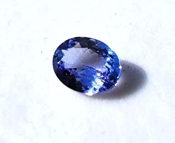 GISA CERTIFIED 1,50CT BLUISH VIOLET TANZANITE OVAL CUT GEMSTONE PLEASE READ FULL DESCRIPTION
