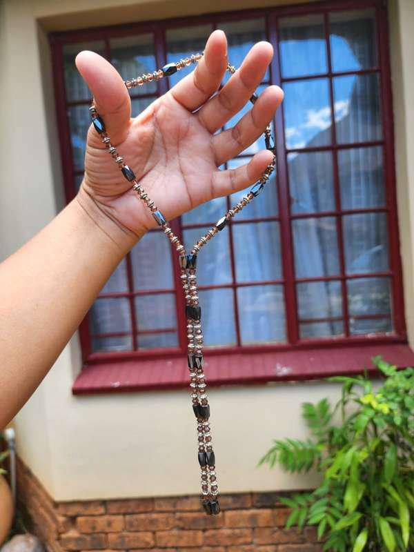 MAGNETIC HEMATITE BEAD WRAP BRACELET OR NECKLACE