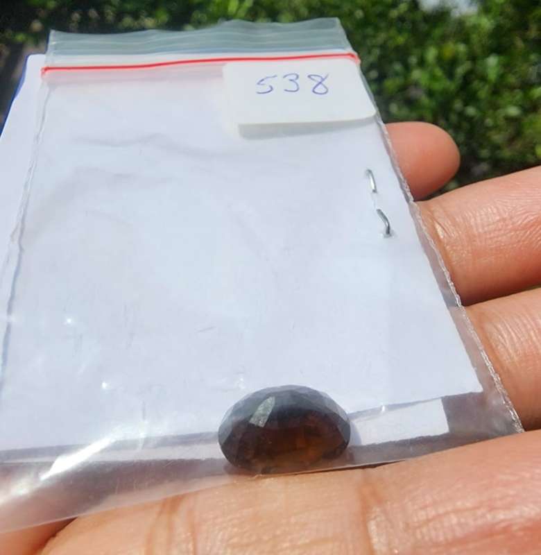GISA CERTIFIED ORAGISH BROWN TOURMALINE (IMPERIAL TOURMALINE) 4,55CT GEMSTONE NATURAL AND UNTREATED