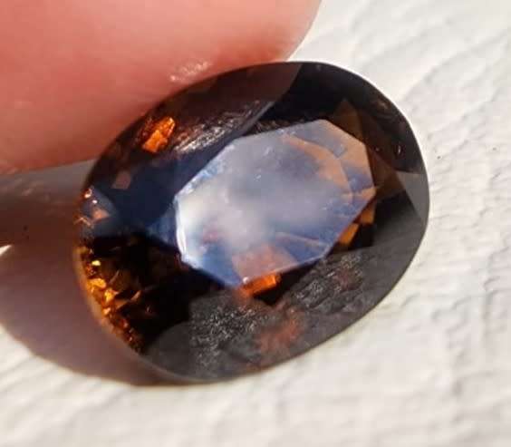 GISA CERTIFIED ORAGISH BROWN TOURMALINE (IMPERIAL TOURMALINE) 4,55CT GEMSTONE NATURAL AND UNTREATED