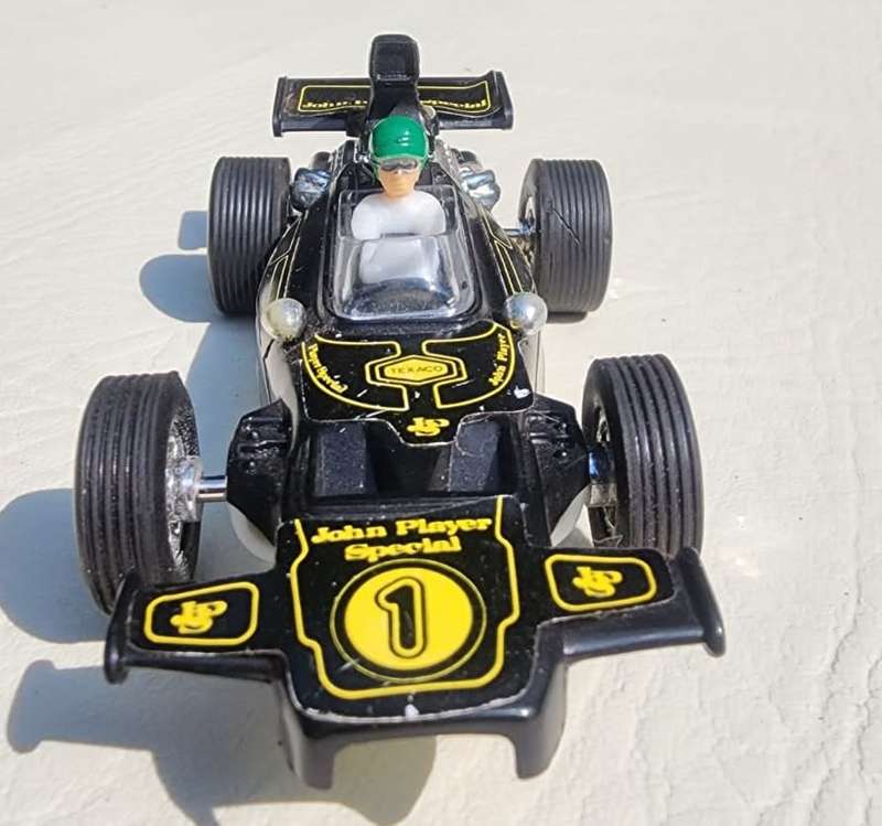 SUPER RARE 1973 JOHN PLAYER SPECIAL LOTUS F1 SLOT CAR  EMERSON FITTIPALDI