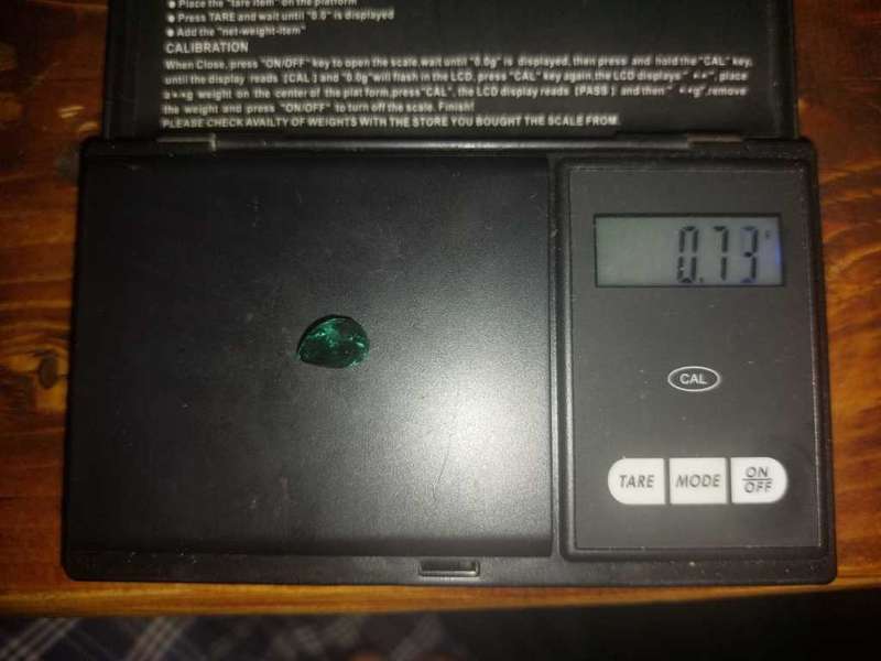 AMAZING! A LARGE 3.65CT GREEN AMETHYST GEMSTONE WITH BEAUTIFUL PEAR CUT