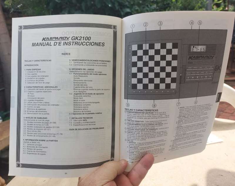 VINTAGE 1993 KASPAROV SAITEK GK2100 ADVANCED CHESS COMPUTER WORKING 100%