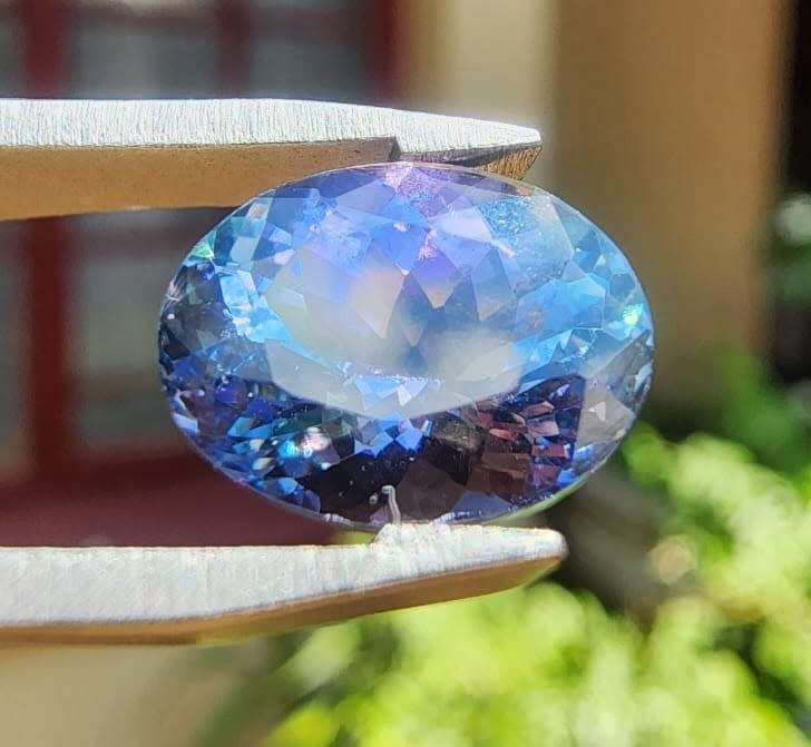 GLORIOUS GISA CERTIFIED 3.40CT INTENSE VIVID BLUISH VIOLET TANZANITE GEMSTONE  PLEASE DESCRIPTION