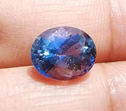 GLORIOUS GISA CERTIFIED 3.40CT INTENSE VIVID BLUISH VIOLET TANZANITE GEMSTONE  PLEASE DESCRIPTION