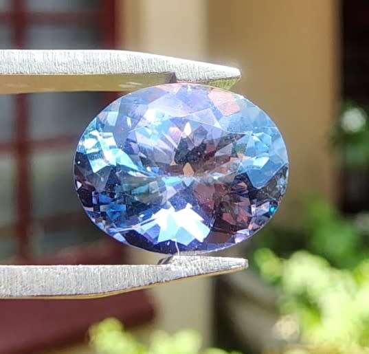 GLORIOUS GISA CERTIFIED 3.40CT INTENSE VIVID BLUISH VIOLET TANZANITE GEMSTONE  PLEASE DESCRIPTION