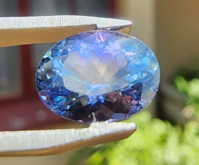 GLORIOUS GISA CERTIFIED 3.40CT INTENSE VIVID BLUISH VIOLET TANZANITE GEMSTONE  PLEASE DESCRIPTION
