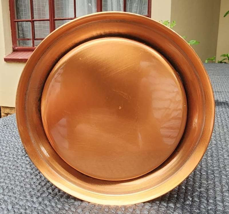 RHODESIA COPPER! VINTAGE (1964) COPPER BREWERS CUP COFFEE MUG AND ASHTRAY