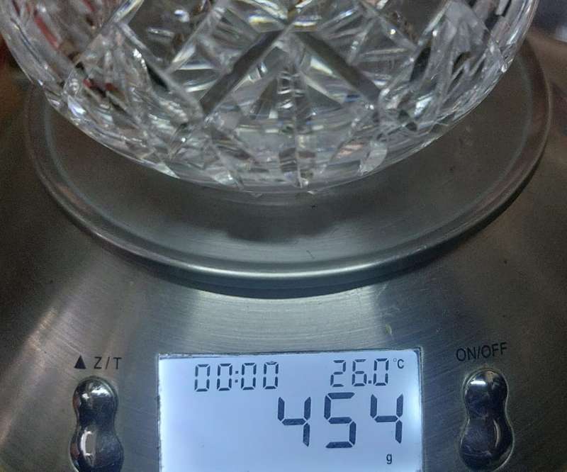 CRYSTAL WHISKY GLASS MADE IN EDINBURGH SCOTLAND