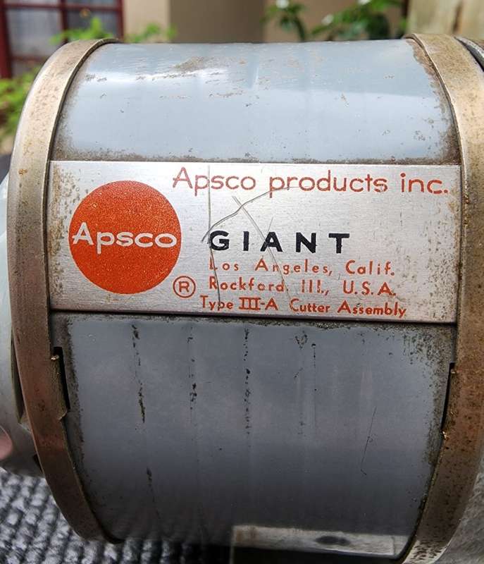VINTAGE 1960S AUTOMATIC PENCIL SHARPENER CO (APSCO) USA PENCIL SHARPENER